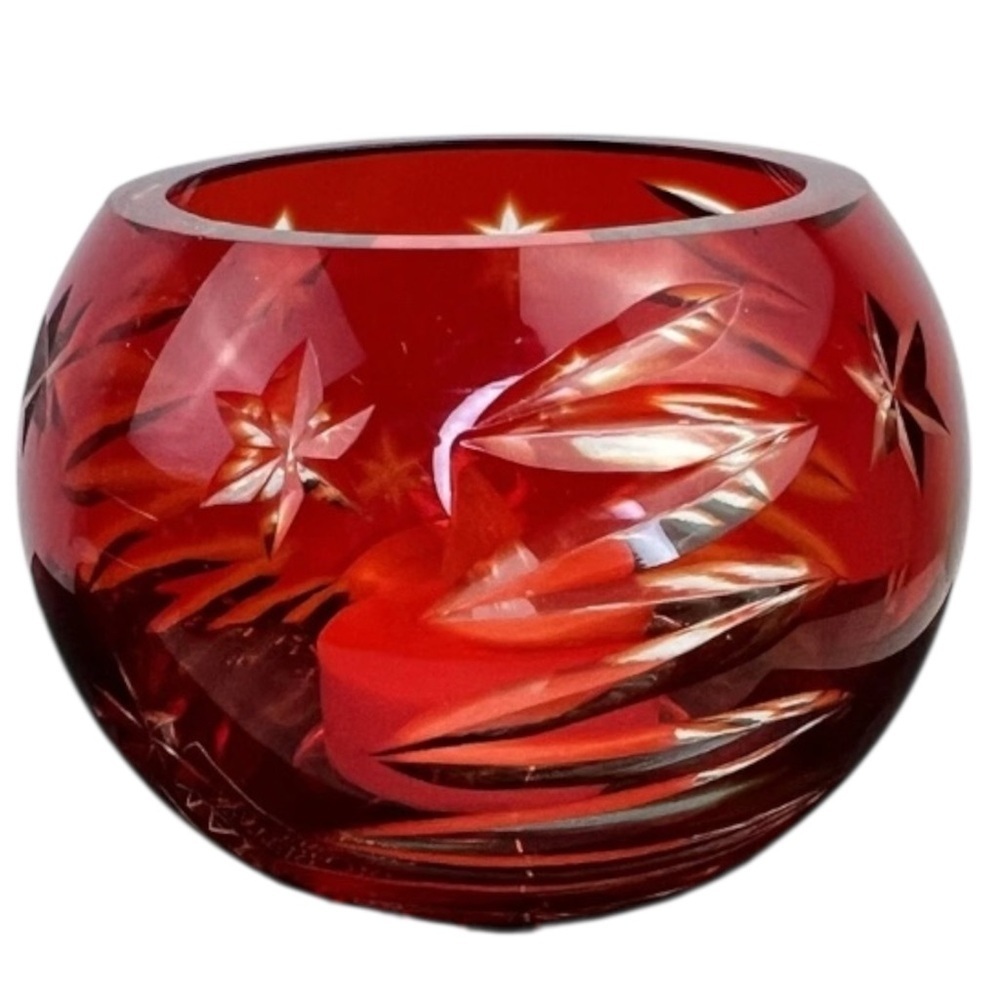 WATERFORD CRYSTAL CHRISTMAS votive Red